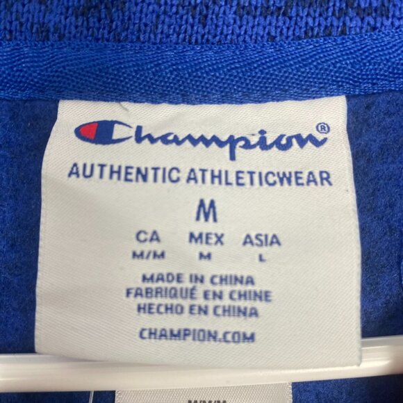 Champion Men’s Athleticwear Sweater Sweatshirt  Blue Comfort Size M New - Picture 3 of 14